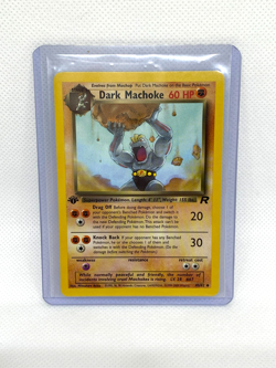 Dark Machoke Rocket Set 40/82 First Edition Pokemon Trading Card - Image 1