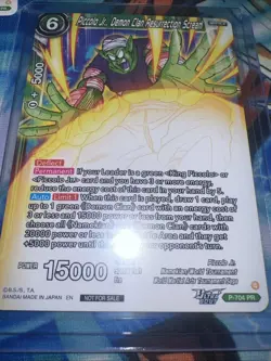 Piccolo Jr Demon Clan Resurrection Scream Dragon Ball Super Card Game P-704 Pr - Image 1