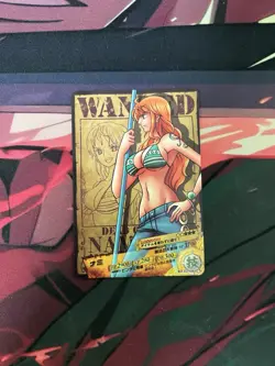 one piece nami 2011 ar carddass 2 wanted card - Image 1