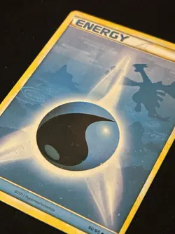 Pokemon TCG Water Energy Lugia Non Holo Rare Card Damaged - Image 5