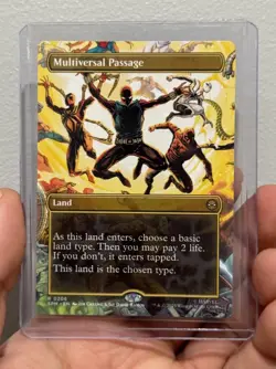 MTG Magic Multiversal Passage 206 Borderless Spiderman - Image 1
