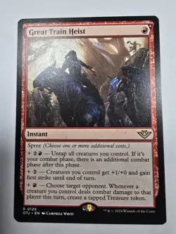 Great Train Heist Outlaws of Thunder Junction Regular Magic The Gathering - Image 1