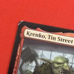 Krenko, Tin Street Kingpin War of the Spark Regular MP Crease On Top Left Corner - Image 2