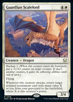 1x Guardian Scalelord NM-Mint, English Commander: March of the Machine MTG Magic - Image 1