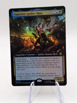 Magic the Gathering Spiderman | Superior Spiderman FOIL Borderless | Pack fresh - Image 1