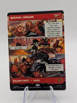 Magic the Gathering Spiderman | Maximum Carnage Borderless | Pack fresh NM - Image 1