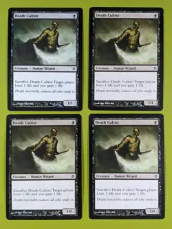 Death Cultist x4 Rise of the Eldrazi 4x Playset Magic the Gathering MTG - Image 1