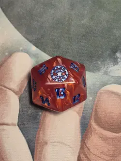 SpiderMan Die MTG Oversized SpinDown Life Counter D20 32mm Spin Down Red Magic - Image 2