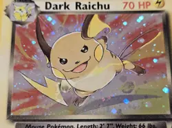 Dark Raichu 83/82 Holo Rare Team Rocket Unlimited Pokemon TCG Card LP - Image 5