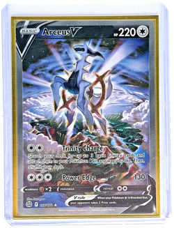 Arceus V #166/172 Pokemon Sword & Shield: Brilliant Stars ALT ART 2022 CLEAN - Image 1
