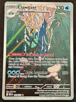 Clawitzer 141/132 - Illustration Rare - Pokemon Mega Evolution - NM - Image 1