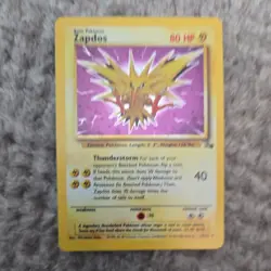 Pokemon - Zapdos - Rare Holo 15/62 - 2000 WoTC Fossil Set [Vintage] - Image 1