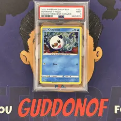 PSA 9 MINT 2020 Pokemon Cosmos Fall OSHAWOTT #222 Holo Collector Chest Rare - Image 1