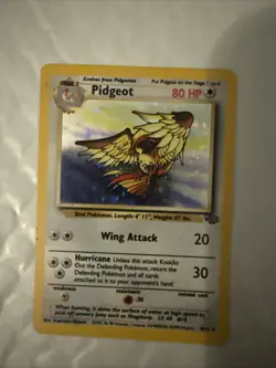 Pokemon TCG Pidgeot Jungle 8/64 Holo Unlimited Holo Rare - Image 1