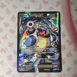 Pokemon Blastoise EX XY122 Promo - Full Art Holo Black Star Promo LP - Image 2