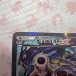 Pokemon Blastoise EX XY122 Promo - Full Art Holo Black Star Promo LP - Image 3