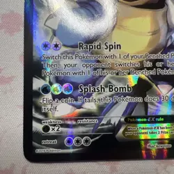 Pokemon Blastoise EX XY122 Promo - Full Art Holo Black Star Promo LP - Image 4