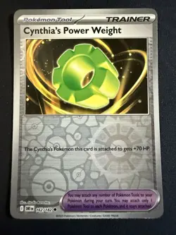 Cynthia’s Power Weight 162/182 Pokemon Destined Rivals Reverse Holo NM - Image 1