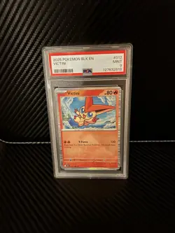 Pokemon TCG - Victini - BLK EN 012/086 - (Holo Rare) - SV: Black Bolt PSA 9 - Image 1