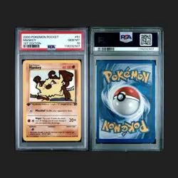 2000 Pokemon Team Rocket Dark Rapidash, Mankey, Voltorb All Graded PSA 10 - Image 2