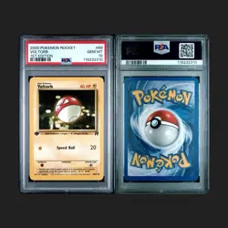 2000 Pokemon Team Rocket Dark Rapidash, Mankey, Voltorb All Graded PSA 10 - Image 3