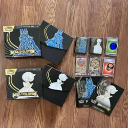 EMPTY Pokemon TCG Mega Evolution Regular Elite Trainer Boxes W/ Promos NO Packs - Image 1