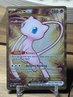Mew ex 151 Gold Metal Promo Pokemon TCG 205/165 Ultra Rare Scarlet & Violet NM/M - Image 1