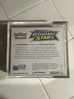 Pokemon TCG Sword & Shield Brilliant Stars Booster Box SEALED + ACRYLIC CASE 🔥 - Image 2