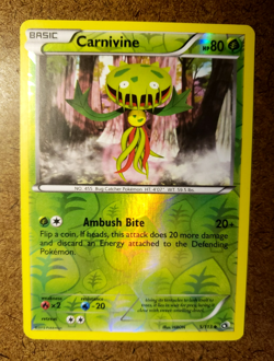 2013 POKEMON TCG CARNIVINE Legendary Treasures REVERSE HOLO! Uncommon! 48/113 NP - Image 2