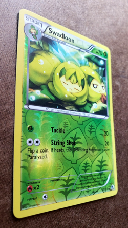 2013 POKEMON TCG SWADLOON Legendary Treasures (LTR) REVERSE HOLO Uncommon 11/113 - Image 4