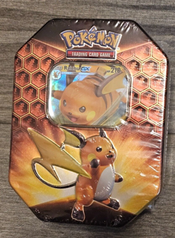 NEW Pokemon TCG : Hidden Fates Tin - Raichu GX - BRAND NEW - FACTORY SEALED 820650804816 - Image 1