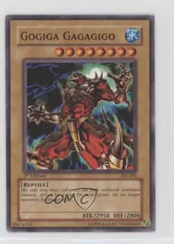 Gogiga Gagagigo 1st Ed. YuGiOh Ancient Sanctuary #AST-001 2004 - Image 1