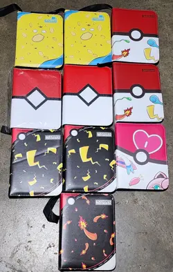 Lot of 10 TCGAMES 4-Pocket Trading Card Binders 55 Pages Each Mixed-New - READ - Image 1