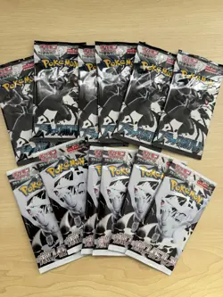 Pokemon Card Game Black Bolt & White Flare 12 Packs No Box Japanese - Image 1