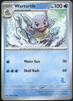Wartortle Squirtle Stamp Deck My First Battle Promo English Pokemon Card (LP) - Image 1