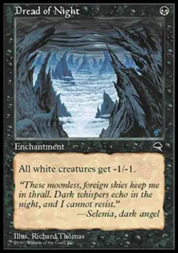 Dread of Night - Medium Play MTG Tempest - Image 1