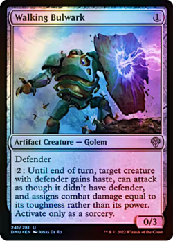 Walking Bulwark 241/281 Dominaria United Foil MTG Uncommon - Image 1