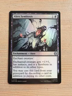 Alien Symbiosis - 50 - MTG: Marvel’s Spider-Man: Eternal - Uncommon - FOIL - Image 1
