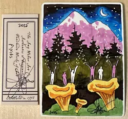 MTG ARTIST PROOF MTG Argothian Pixies AP Sketch Art Amy WEBER - Image 1