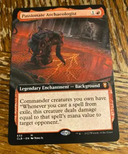 Passionate Archaeologist Extended Art MTG Battle for Baldurs Gate Non Foil Magic - Image 1