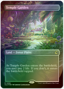 1 x Temple Garden - Clue - LP - FOIL - MTG - Image 1