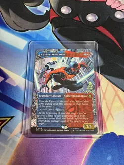 MTG magic SPIDERMAN BORDERLESS Spider-Man 2099 RARE - Image 1