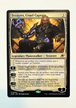 MTG Tezzeret, Cruel Captain Edge of Eternities NM English Magic The Gathering - Image 1