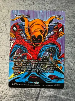 Saw in Half (Borderless) Marvel Universe Eternal-Legal Regular NM - MTG - Image 1