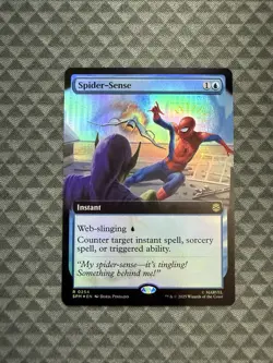 MTG Spider-Sense #0254 Foil Extended Art Rare Marvel’s Spider-Man (SPM) - Image 1