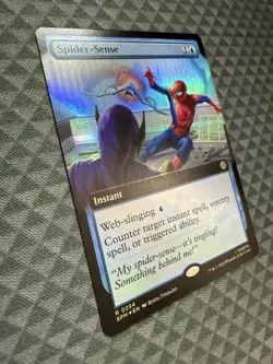 MTG Spider-Sense #0254 Foil Extended Art Rare Marvel’s Spider-Man (SPM) - Image 2