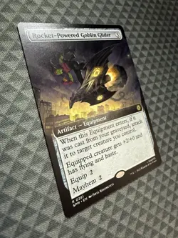 MTG Rocket-Powered Goblin Glider #0281 Ext. Art Rare Marvel’s Spider-Man (SPM) - Image 2