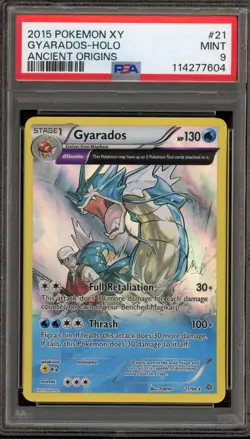 Pokemon Gyarados XY Ancient Origins Holo Rare #21 PSA 9 Mint - Image 1