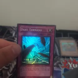 Yugioh Dust Tornado PSV-011 Super Rare Holo Bleed Near Mint 1st Ed - Image 2