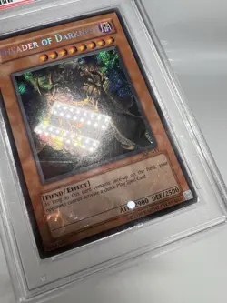 Yugioh Invader Of Darkness IOC-111 PSA 5 Secret - HOLO BLEED FOIL ERROR - Image 2